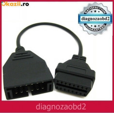 Cablu adaptor Daewoo , 12 pini - OBD2 - 16 pini , tester auto foto