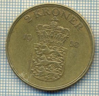 5983 MONEDA - DANEMARCA (DANMARK) - 2 KRONER - ANUL 1958 -starea care se vede foto