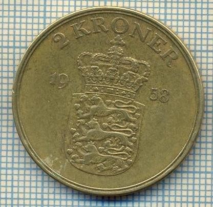 5983 MONEDA - DANEMARCA (DANMARK) - 2 KRONER - ANUL 1958 -starea care se vede