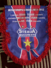 MCFA - FANION - STEAUA BUCURESTI - UEFA 2011-2012 - GRUPA J - SUPER TARE!!!! foto