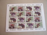 Papua Noua Guinee 2003 fauna WWF MI 1021-1024 kleib. MNH, Nestampilat