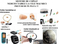 CASCA spy bluetooth MC1600 + colier jack , culoarea pielii NOUA 2017 foto