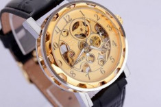 REDUCERE - Ceas barbatesc automatic Goer - Skeleton Transparent foto