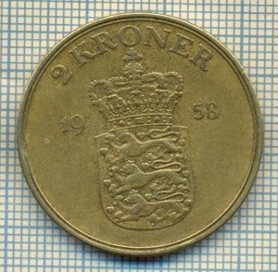 5979 MONEDA - DANEMARCA (DANMARK) - 2 KRONER - ANUL 1958 -starea care se vede foto