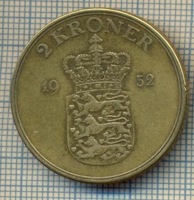 5972 MONEDA - DANEMARCA (DANMARK) - 2 KRONER - ANUL 1952 -starea care se vede foto