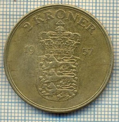 5978 MONEDA - DANEMARCA (DANMARK) - 2 KRONER - ANUL 1957 -starea care se vede foto