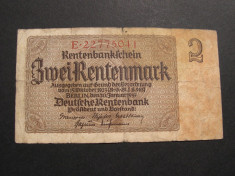 2 rentenmark 1937 ianuarie 30 Berlin foto