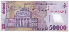 Bancnota 50.000 lei ( 50000 ) 2001 , polymer foto