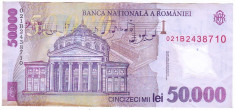 Bancnota 50.000 lei ( 50000 ) 2001 , polymer foto