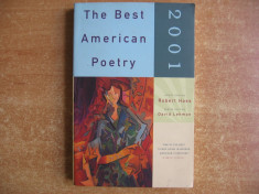 THE BEST AMERICAN POETRY 2001 foto