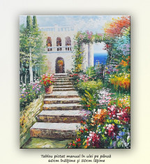 In gradina - tablou floral 60x50cm foto