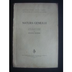 SEVASTIA DUMITRIU - NATURA GENIULUI {1941, contine autograful autorului}