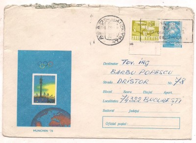 % plic--(intreg postal)-MUNCHE 72-cod 849-72 foto