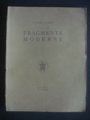 TUDOR VIANU - FRAGMENTE MODERNE {1925} foto