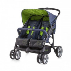 Carucior Gemeni Twiny 2014 Lime Denim foto