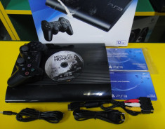 Consola Sony Playstation3 PS3 UltraSlim 12Gb ca noua in cutie + Joc BluRay MOH foto
