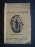 ION SAN-GIORGIU - LIRICA LUI GOETHE {1942}, Alta editura