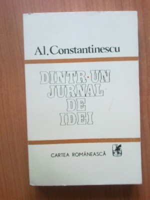n2 Al. Constantinescu - DINTR-UN JURNAL DE IDEI foto