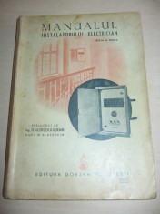 MANUALUL INSTALATORULUI ELECTRICIAN EDITIA A II- A foto