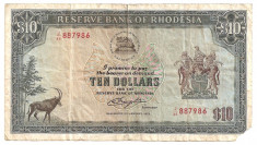 RHODESIA RODESIA 10 DOLLARS 1979 U foto