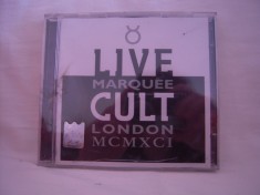 Vand cd audio Live Cult-Marquee.London.MCMXCI,original,raritate!-sigilat