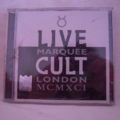 Vand cd audio Live Cult-Marquee.London.MCMXCI,original,raritate!-sigilat