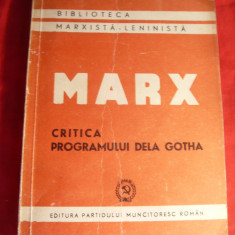 K.Marx- Critica Programului de la Gotha -Ed. PMR 1948
