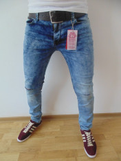 BLUGI / JEANS BARBATI SLIM FIT ZARA MAN MODEL NOU 2015 EDITIE LIMITATA! COD B33 foto