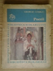 GEORGE COSBUC - Poezii / Biblioteca scolarului nr. 77 / 1974 foto