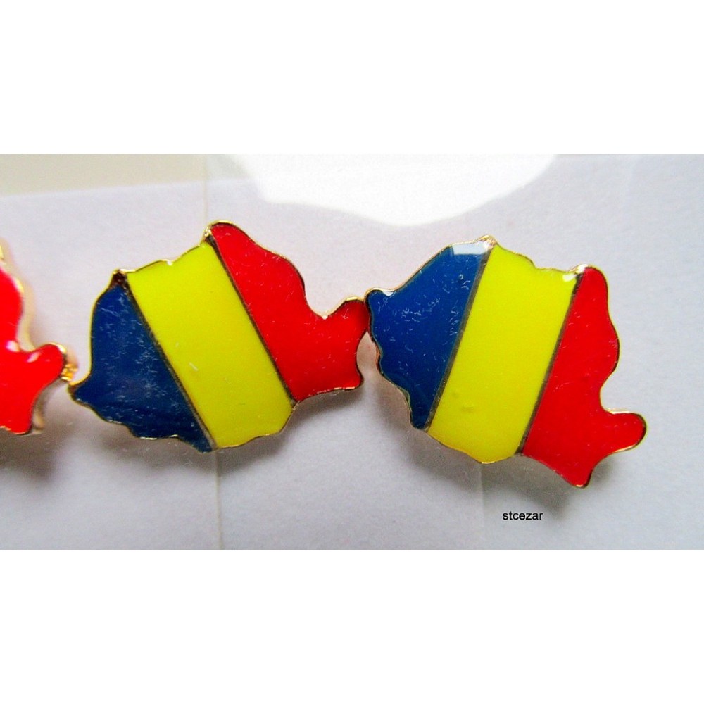 insigna tricolor harta Romaniei arhiva Okazii.ro