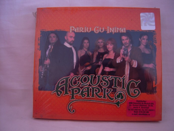 CD audio Acoustik Park - Pariu Cu Inima, original, sigilat