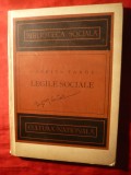 G.Tarde - Legile Sociale -Ed. 1924 ,trad. M.Hodos -Ed.Cultura Nationala