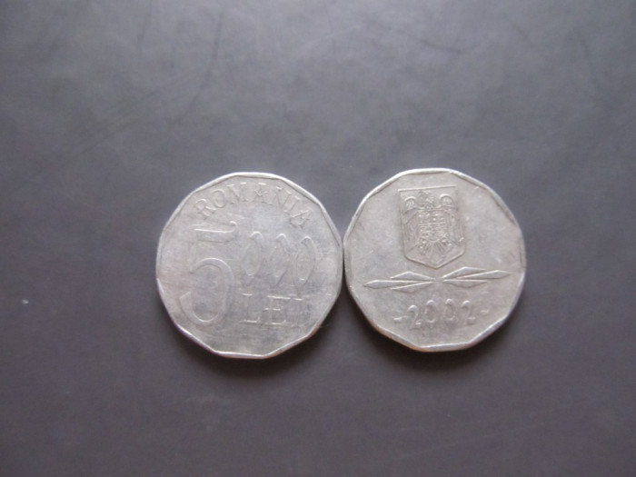 ROMANIA 5.000 LEI / 2002.