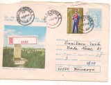 % plic--(intreg postal)- SUCEAVA Statuia lui Stefan cel Mare-RECOMANDAT