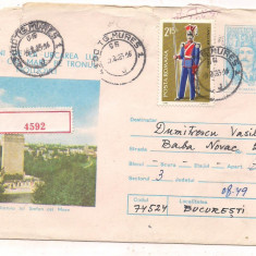 % plic--(intreg postal)- SUCEAVA Statuia lui Stefan cel Mare-RECOMANDAT