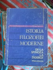 ISTORIA FILOZOFIEI MODERNE DE LA SPINOZA LA DIDEROT