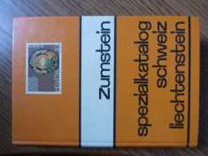 Carte filatelie 1978 ZUMSTEIN catalog specializat Elvetia &amp;amp; Liechtenstein foto