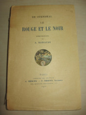 DE STENDHAL -LE ROUGE ET LE NOIR 1921,EDITIE DE LUX ! foto