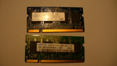 Memorii laptop DDR2 - 1 Gb - 2 x 512 mb - provin dintr-un Dell Latitude D610 foto