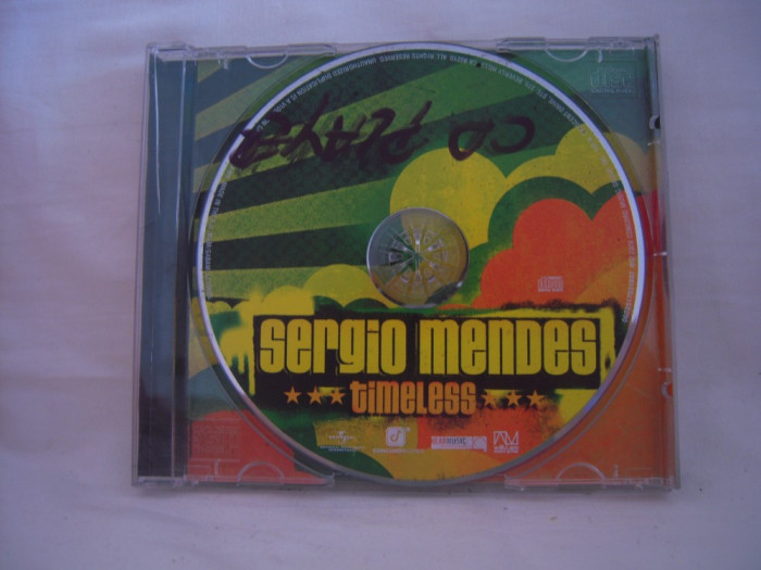CD audio Sergio Mendes - Timeless, original, fara coperta din fata