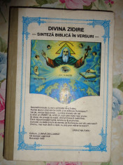 Divina zidire-sinteza biblica in versuri-Vasile Militaru foto