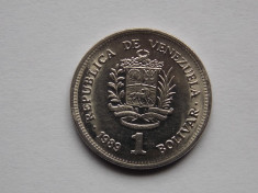 1 BOLIVAR VENEZUELA 1989 XF foto