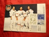 Maxima FDC Cosmos -Apollo 16 ,autograful cosmonautilor pe spate - Vocea Americii