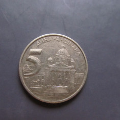 JUGOSLAVIA 5 DINARI / 2000.