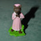 Figurina, jucarie ou Kinder surprise, lup din Scufita Rosie, plastic, 5 cm