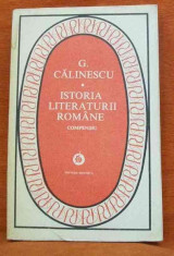 Istoria literaturii romane : Compendiu - Autor : George Calinescu - 21862 foto