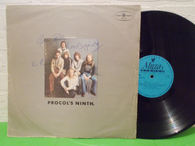 PROCOL HARUM - Procol&amp;#039;s ninth 1975 disc VINIL LP / VINYL cu autografe foto