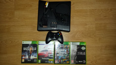 Xbox 360 - Slim - 250 gb - GTA V + 3 jocuri foto