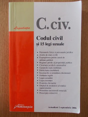 CODUL CIVIL SI 15 LEGI UZUALE foto