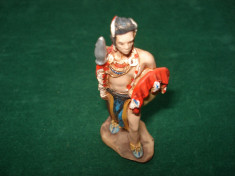 2486.Figurina din rasina AMERICAN NATIVE Luptator Cherokee scara 1:32 foto